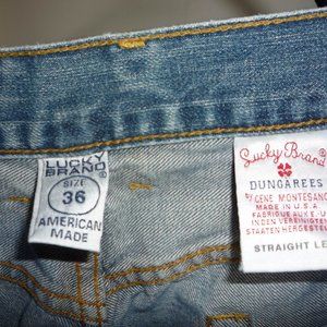 LUCKY BRAND JEANS MADE IN USA 36X32 STRAIGHT